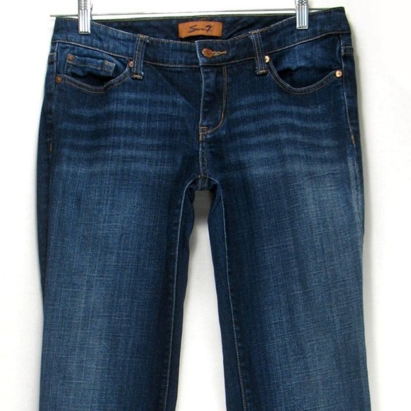 Seven7 Bootcut Jeans Embellished Pockets 31x32.5 - Picture 3 of 7